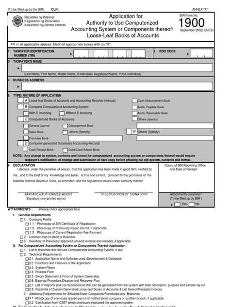 1900 bir form
